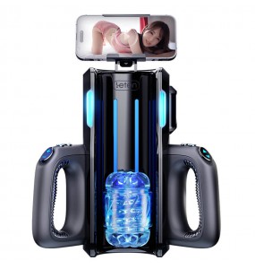 HK LETEN - CANNON KING Thrusting Pro Automatic Masturbator (Chargeable - Black)